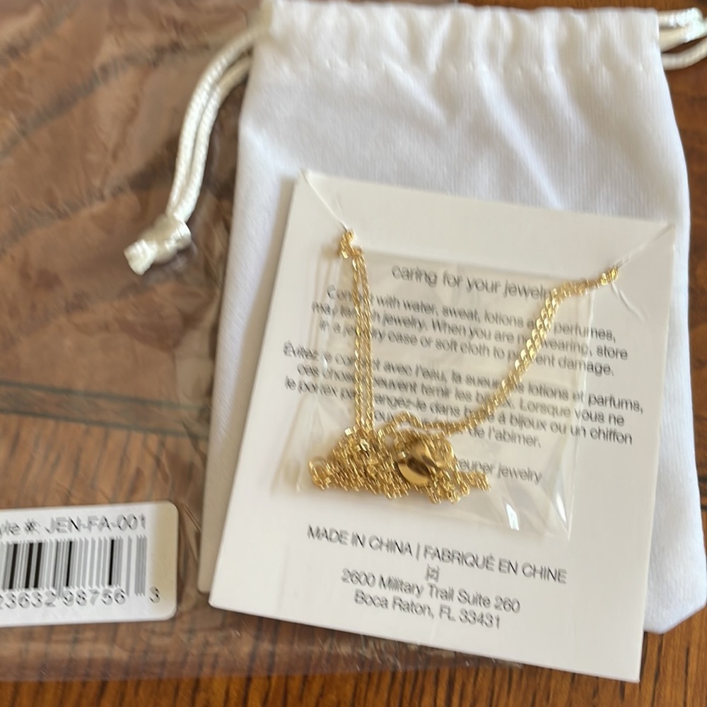 NEW Jennifer Zeuner Necklace Stars Double Chain Jewelry Gold JEN-FA-001 - Picture 12 of 16